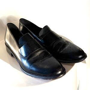 Fabio Rusconi Women’s Black Leather Loafers Shoes